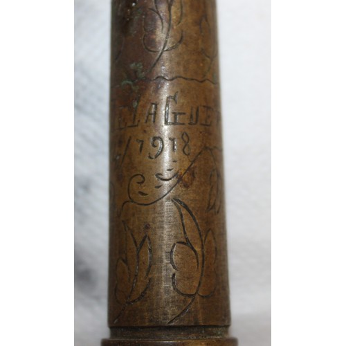 164 - Military Artillery Shells/Bullets And Trench Art Tallest 20cm