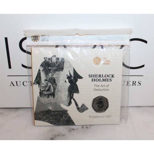 379 - 2019 Royal Mint Sherlock Holmes 50p Sealed Pack