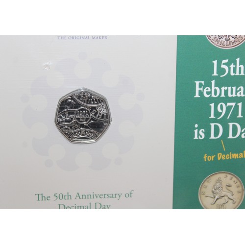 380 - 2021 Decimal Day UK 50P Brilliant Uncirculated Coin