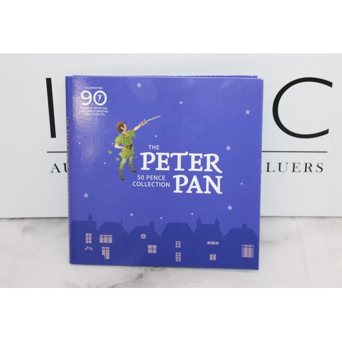 384 - 2019 The Peter Pan Isle Of Man 50 Pence BU Collection 6 Coin Set