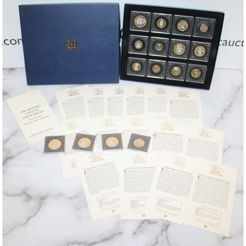 386 - The Historic Coins Of Great Britain Gold Plated Heritage Collection In A Box