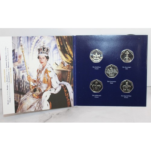 388 - 2018 Coronation 65th Anniversary 50p Coin Collection Set