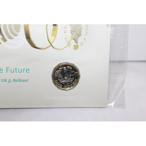 395 - The Royal Mint Nations Of The Crown 2017 UK Brilliant Uncirculated £1 Coin Sealed Pack