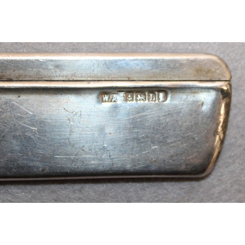 604 - Comb With Silver Hallmarked Edge & Case