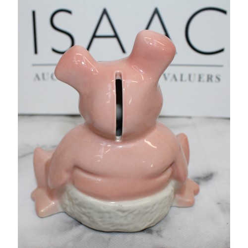 170 - A Collectable Natwest Baby Pig Ceramic Money Box A Rupert And His Friends 'Pong Ping' Beswick Orname... 