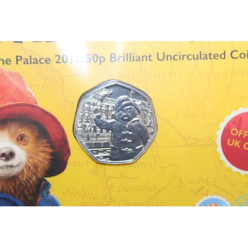 407 - 2018 Royal Mint Paddington At The Palace 50p Brilliant Uncirculated Sealed Pack