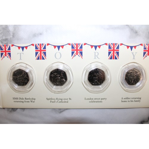 418 - VE Day Victory The 50p Coin Collection 75 Years