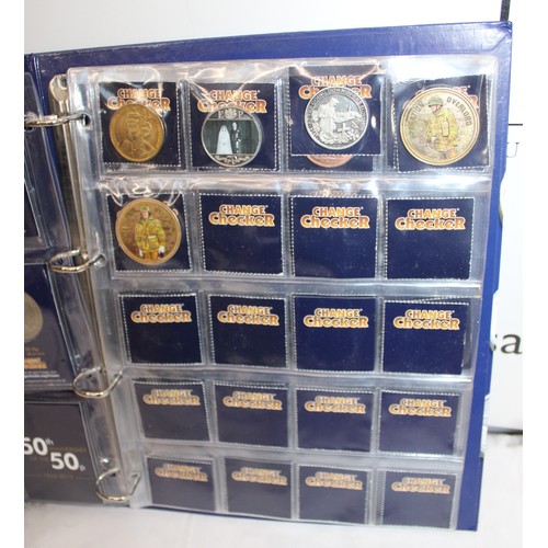 420 - Change Checker Album Containing Mixed Coinage