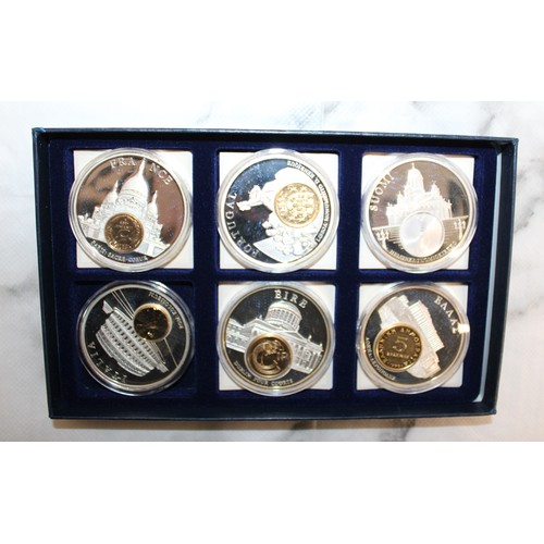 428 - 2 x Boxes Containing Statue Of Liberty History Coins/1991 Suomi Finland Coin/European Currencies Coi... 