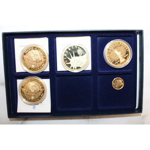 428 - 2 x Boxes Containing Statue Of Liberty History Coins/1991 Suomi Finland Coin/European Currencies Coi... 