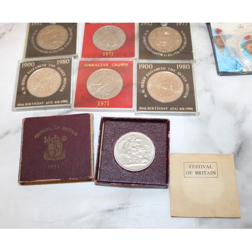 433 - Selection Of Collectable Commemorative Coins Etc