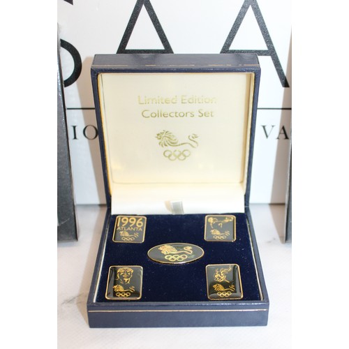 175 - 2 x Boxed Atlas Editions Collections Glory Of Steam & 1 x Boxed 1996 Atlanta 100 Years Of Olympics L... 