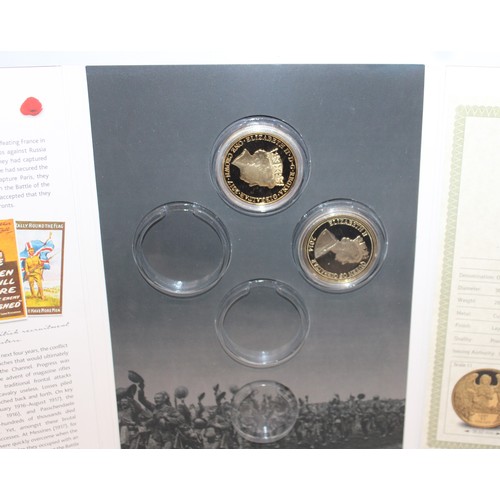 176 - 3 x Boxed Packed Commemorative Coins Inc- The Red Arrows 2015 Display Season/D-DAY 70th Anniversary/... 