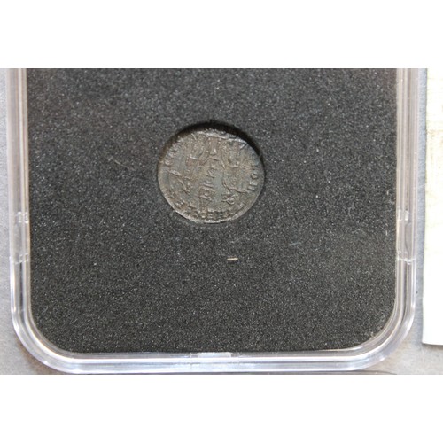 440 - 2 x Roman Coin Slabs