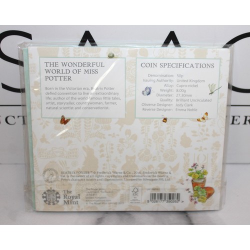 441 - 2016 Royal Mint Beatrix Potter 50p Brilliant Uncirculated Sealed Pack