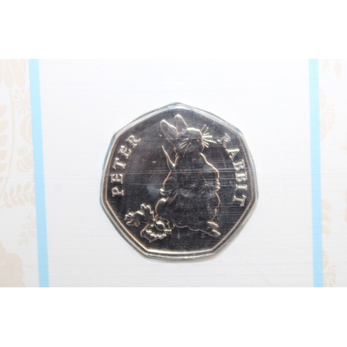 443 - 2018 Royal Mint Pater Rabbit 50p Brilliant Uncirculated Sealed Pack