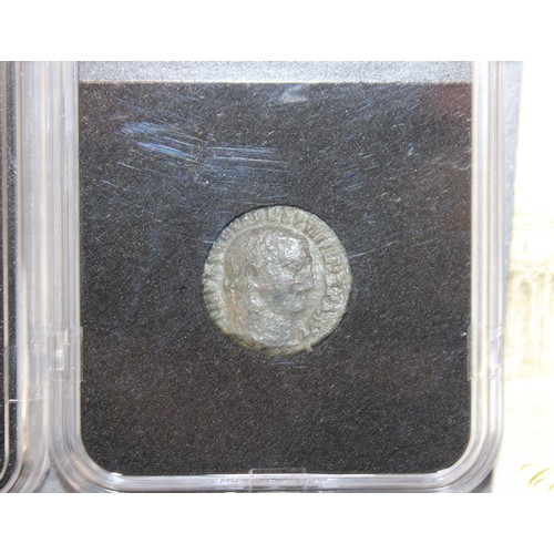 452 - Two Roman Coin Slabs