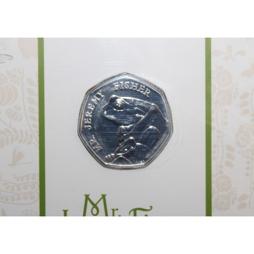 454 - 2017 Royal Mint Mrs Mr Jeremy Fisher 50p Brilliant Uncirculated Sealed Pack