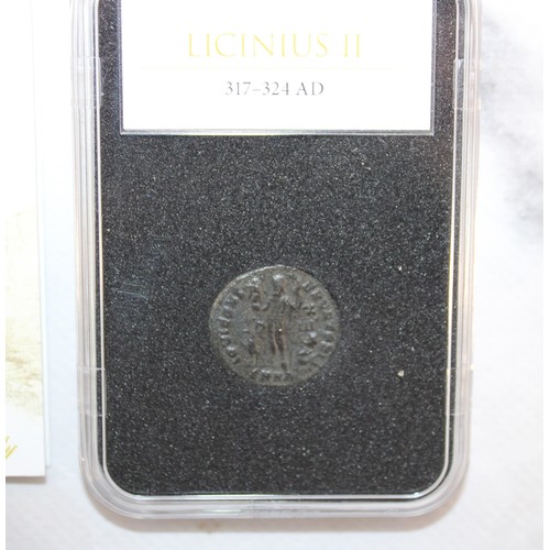 455 - Two Roman Coin Slabs