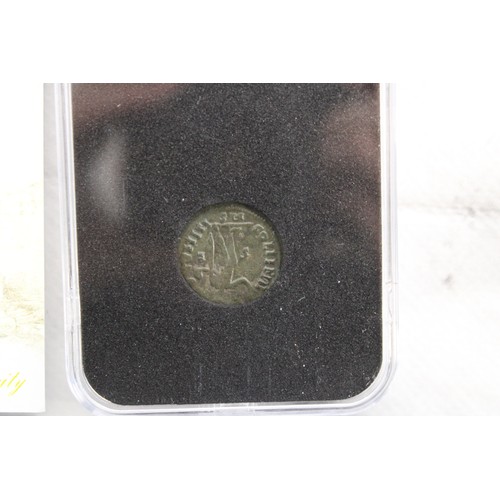 455 - Two Roman Coin Slabs