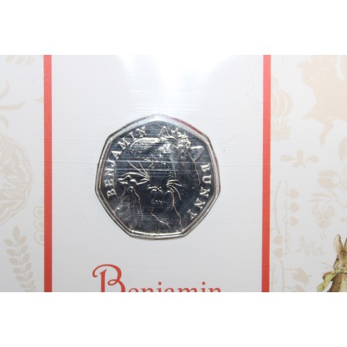 460 - 2017 Royal Mint Benjamin Bunny 50p Brilliant Uncirculated Sealed Pack