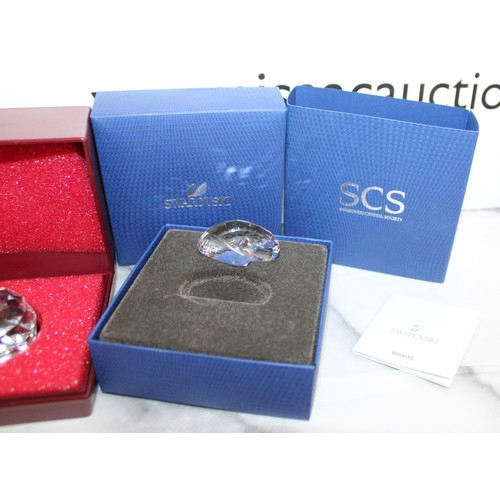 180 - 4 x Boxed Swarovski Crystal Items