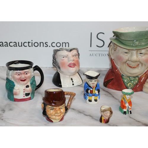 185 - A Quantity Of Toby Jugs Different Makers
Tallest 17cm
COLLECTION ONLY