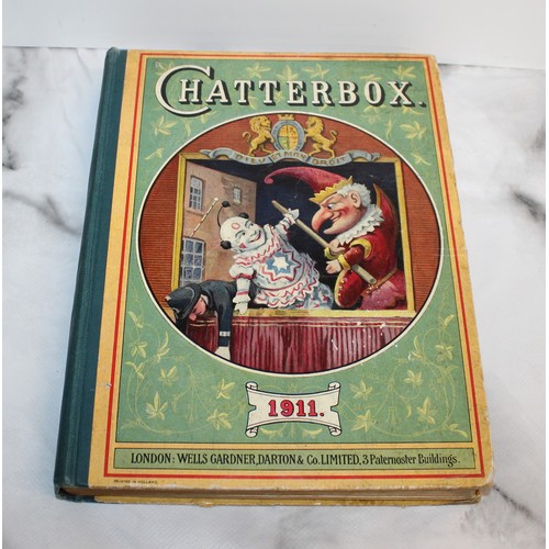 284 - Antique Six Chatterbox Books Dated 1906-1914