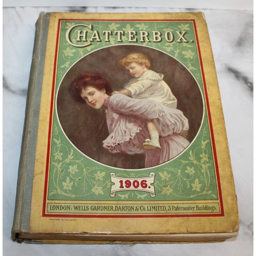 284 - Antique Six Chatterbox Books Dated 1906-1914