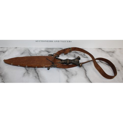 196 - Ceremonial Knife In Sheath
Length 44cm
COLLECTION ONLY 18's And Over
ID WILL BE NEEDED UPON COLLECTI... 