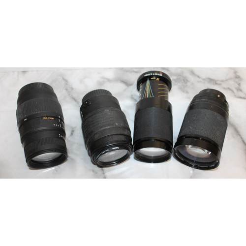 250 - 4 Mixed Camera Lenses - All As Found