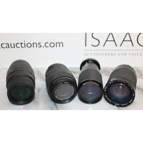 250 - 4 Mixed Camera Lenses - All As Found