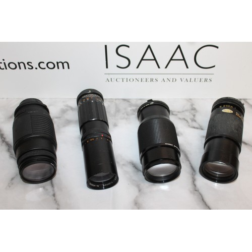 251 - 4 Mixed Camera Lenses - All As Found