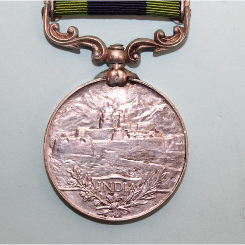 581 - Indian General Service Medal with 2 Bars - Awarded to GNR H C KENT RGA