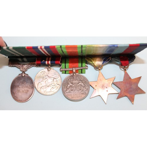 582 - WWII Medal Group of 5 Including Air Efficiency Award - CPL J M ROBINSON AAF