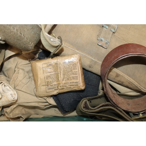 568 - Military Trunk Complete with WWII Tropical Uniform and other Military Items - Collection Only.