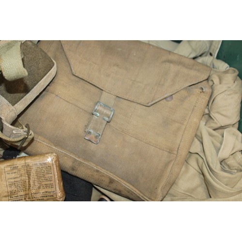 568 - Military Trunk Complete with WWII Tropical Uniform and other Military Items - Collection Only.