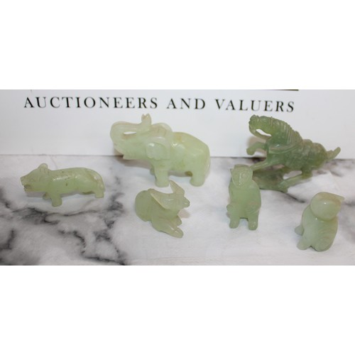 52 - Jade Collectable Animals Tallest 5.5cm
Various Conditions