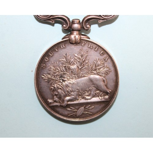 594 - South Africa Medal with 1879 Bar - Awarded to 3075 PTE J NIXEY 3/60TH FOOT