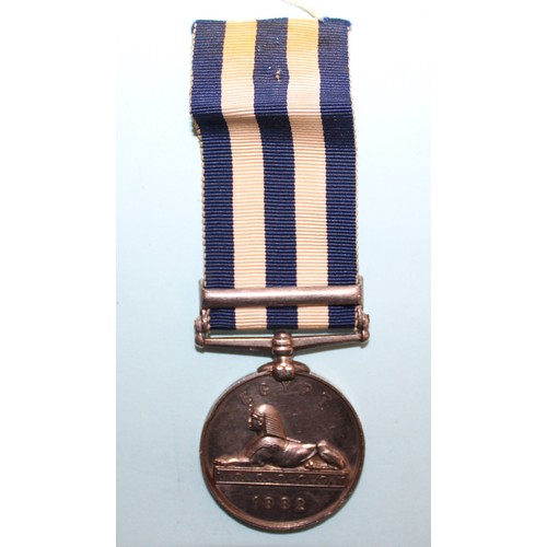 599 - Egypt Medal 1882-89 with Single Clasp - Named on Rim