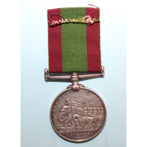 600 - 1881 Afghanistan Medal with Ribbon - Awarded to 32.B/373 PTE W SCRIVENER, 1/12TH REGT