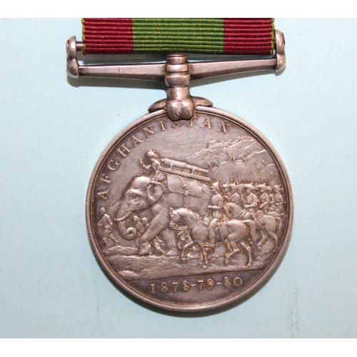 600 - 1881 Afghanistan Medal with Ribbon - Awarded to 32.B/373 PTE W SCRIVENER, 1/12TH REGT