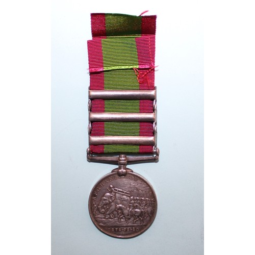 601 - 1881 Afghanistan Medal with 3 Bars - Awarded to 2759 PTE A ANDERSON 92ND HIGH R S