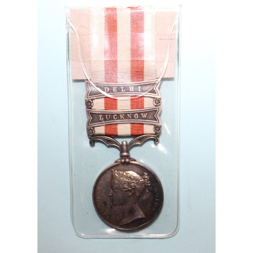 603 - 1858 Indian Mutiny Medal with 2 Bars - Awarded to CORPL J.B. CRAYMER, BENGAL SAPRS & MINERS