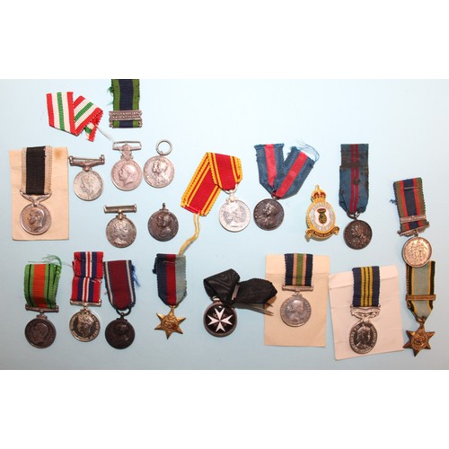 634 - British Miniature Medals - Includes Coronation and Jubilee - As Found