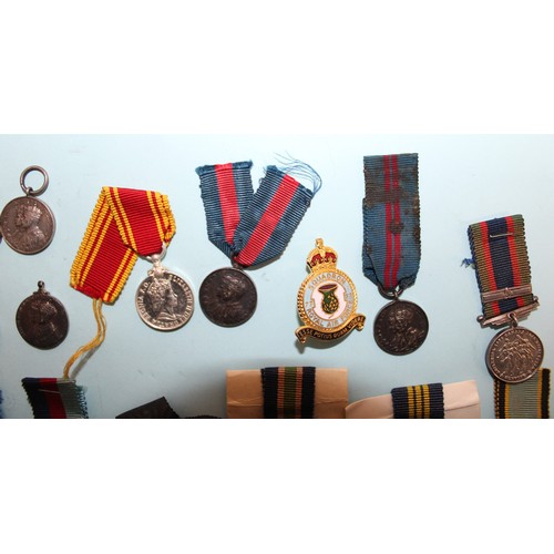 634 - British Miniature Medals - Includes Coronation and Jubilee - As Found