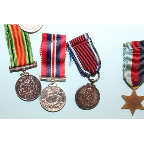 634 - British Miniature Medals - Includes Coronation and Jubilee - As Found