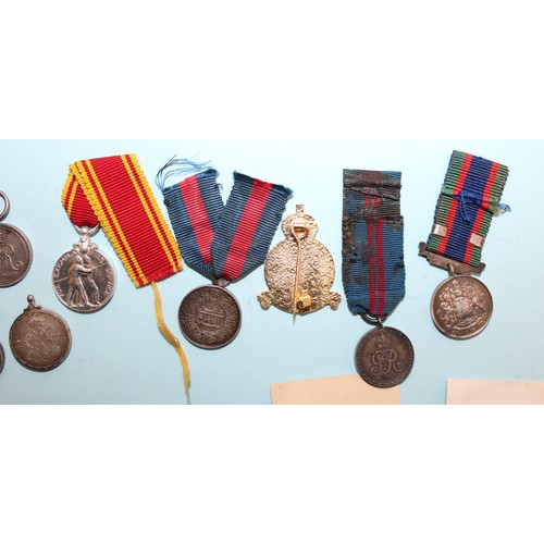 634 - British Miniature Medals - Includes Coronation and Jubilee - As Found