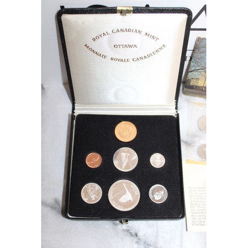 857 - Boxed Royal Canadian Mint OTTAWA Monnaie Royale Canadienne Seven Coin Set Including 20ct Gold 20 Dol... 