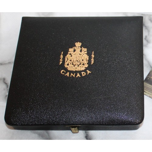 857 - Boxed Royal Canadian Mint OTTAWA Monnaie Royale Canadienne Seven Coin Set Including 20ct Gold 20 Dol... 